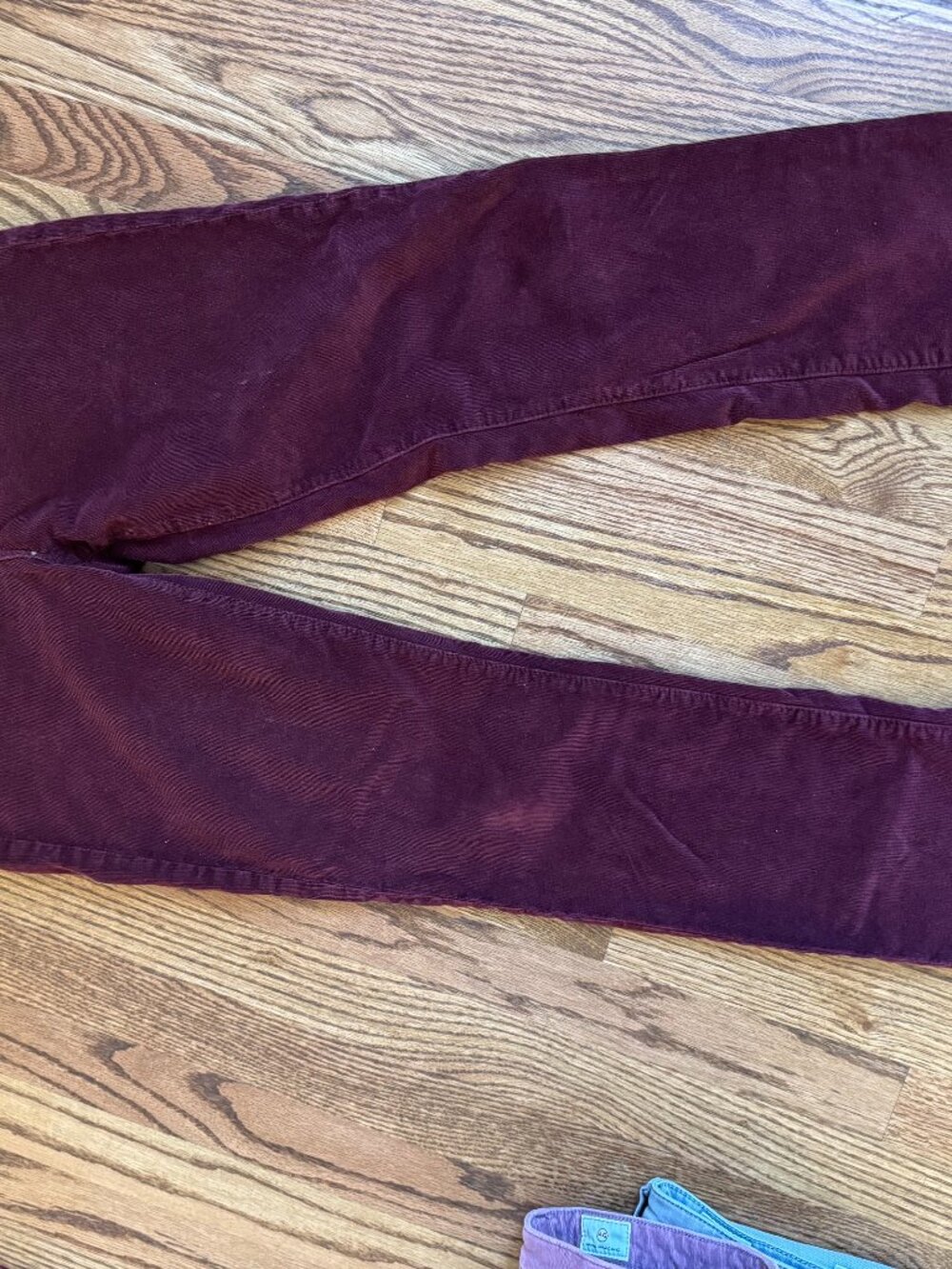 AG JEANS Mari High Rise | Maroon Corduroy | Size 28